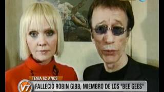 Visión Siete Murió Robin Gibb el cantante de los Bee Gees [upl. by Esila644]