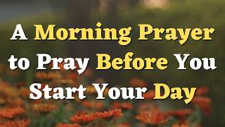 A Morning Prayer Before You Start Your Day  Please Lord Go Before Me and Prepare the Way [upl. by Tihom]