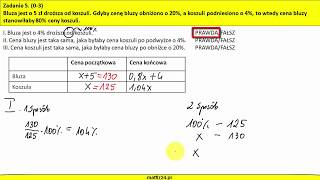 Podwyżka obniżka o dany procent w równaniu  MatFiz24PL [upl. by Eenaej413]