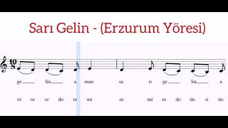 Sarı Gelin  Erzurum Çarşı Pazar [upl. by Eiboh]