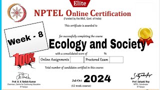 Ecology and Society Week  8 Assignment Answers  NPTEL 2024 [upl. by Penrose42]