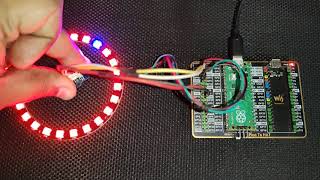 RP2040 Raspberry PI PICO  Digital Compass with HMC5883L and 24 LED NeoPixel WS2812 Ring [upl. by Llecram]