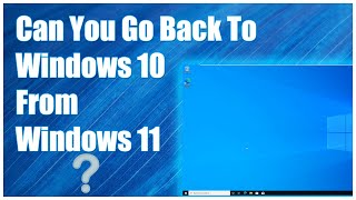 How to Downgrade Windows 11 to Windows 10 [upl. by Ramal216]