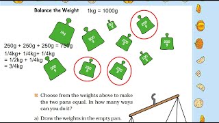 Maths Magic Class 4  Ch 9  Part 3  Half and Quarter of a Metre Balance the Weight Sharing Milk [upl. by Akenaj]