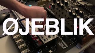 Øjeblik  Live Sketch 2 Korg Volca Modular Moog DFAM Fairfield Circuitry Shallow Water [upl. by Charita546]