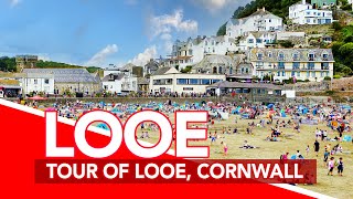 LOOE  Tour of LOOE CORNWALL UK from town centre to Looe Beach [upl. by Ahsikal]