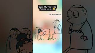 Une femme vierge ♍ humour animation blague sketch comedie comique comedy [upl. by Risay]