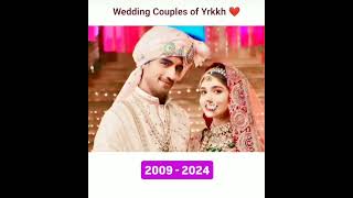 Wedding couple list of yrkkh 2209to2024star plus tv serial actres you tube shorts subscribe channel [upl. by Piero]