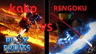 LA KOKO VS LA RENGOKU EN BLOX FRUITS 2023🎁🎄 [upl. by Atiuqrahs633]