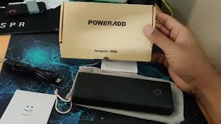 POWERADD EnergyCell 20000 Portable Charger 18W 20000mAh External Battery Pack [upl. by Eirrod]