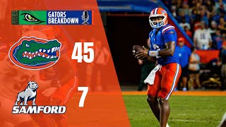 FLORIDA 45 SAMFORD 7 REACTION DJ Lagway shines in first start [upl. by Quill]