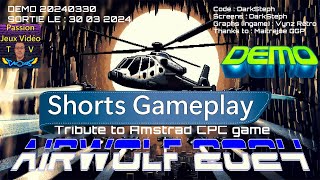 Unity  Airwolf 2024  Tribute to Amstrad CPC Game  Demo  Shorts Gameplay [upl. by Naves]