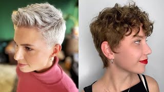 55 Cute Short Pixie Cuts for Your New Look  pixie shorthaircut [upl. by Aivitnahs]