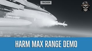 FA18C AGM88C Max Range Demonstration [upl. by Grant147]