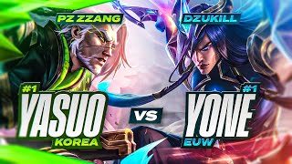 1 Yasuo KOREA vs 1 YONE EUW ANIME BATTLE [upl. by Aronael422]