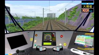 OpenBVE HD MTR Kinki Sharyo SP1900 EMU East Rail Line Cab Ride Lo Wu to Hung Hom [upl. by Artus]