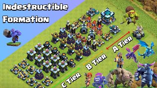 Ultimate Defense Formation Challenge  All Troops VS All Defenses  Clash of Clans [upl. by Torrey]