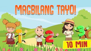 MAGBILANG TAYO COMPILATION SONG  Animated Filipino Nursery Rhyme  Muni Muni TV PH [upl. by Delora303]