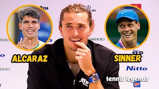 Alexander Zverev quotAlcaraz amp Sinner dont do THAT in 90 of timequot [upl. by Siraj]