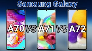 Samsung Galaxy A72 vs A71 vs A70 [upl. by Pitarys736]