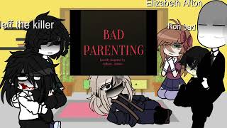 Fandoms react to Bad parenting FIRST REACTION VIDEO [upl. by Iel]