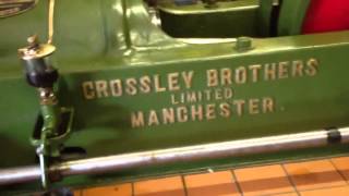 Starting Crossley gas engine at pitstone museum [upl. by Liz]