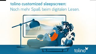 tolino entdecken  Ihr eReader im individuellen Look – der tolino sleepscreen [upl. by Yttik]