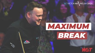 MAXIMUM BREAK  Shaun Murphy 147  2023 BetVictor Welsh Open 41 vs Wells L16 [upl. by Eelarat]