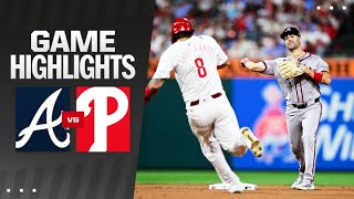 Braves vs Phillies Game Highlights 83124  MLB Highlights [upl. by Lemahs408]