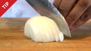 How to Chop an Onion Without Crying  CHOW Tip [upl. by Eon]