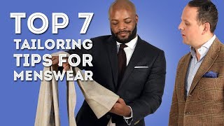 Top 7 Tailoring Tips for Menswear  Advice on Alterations [upl. by Atnoled]