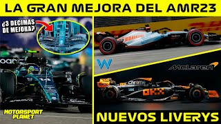 🚨El NUEVO ALERON la CLAVE del AMR23 🟢 MCLAREN y WILLIAMS CAMBIAN el LIVERY 🔥 ZHOU RENUEVA 🤔 [upl. by Ahsiakal]