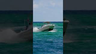 Lady captain 👩‍✈️ having fun at sea near the Haulover Inlet [upl. by Stander]