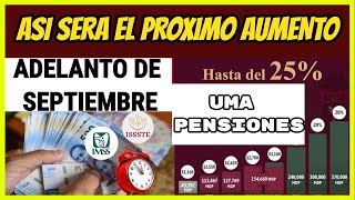 PROXIMO AUMENTO DE PENSIONES ADELANTO EN SEPTIEMBRE Y LA DEROGACION DE LA UMA REFORMA DE 2007 [upl. by Fital]