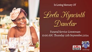 Leela Hyacinth Danclar Funeral Service Livestream [upl. by Lamrej632]