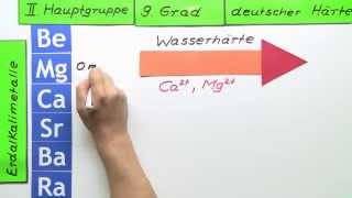 Periodensystem der Elemente II Hauptgruppe 9 Der Grad deutscher Härte  Chemie [upl. by Aihsemek]