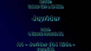 Uk Garage  Joyrider Colour girl  DJ Ride [upl. by Giess616]