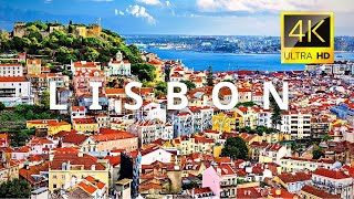 Lisbon Portugal 🇵🇹 in 4K ULTRA HD 60FPS by Drone [upl. by Dorej]