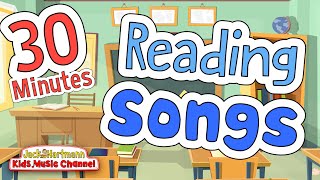 30 MINUTES of READING READINESS and READING COMPREHENSION Songs  Jack Hartmann [upl. by Yde]