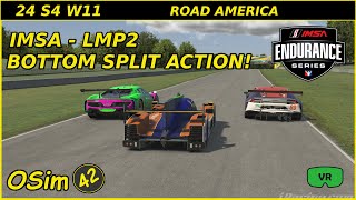 IMSA Endurance Series  Road America  LMP2  iRacing VR [upl. by Ihcekn]