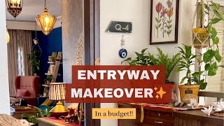 ENTRYWAY MAKEOVER✨How To Decor In a Budget Home Entrance Decoration ideas  home decoration [upl. by Bechler]