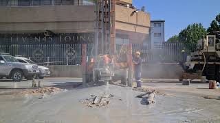 Drilling a borehole [upl. by Mariquilla]