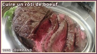 Rôti de boeuf  préparation et cuisson [upl. by Annauqaj]