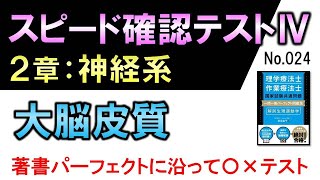 【スピード確認テストⅣ・24】大脳皮質【聞き流し】 [upl. by Silera]