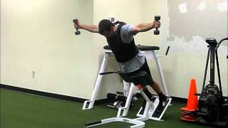 Back Extensions with Rear Delt Raise Combo [upl. by Akirehc]