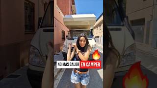 ENFRÍA DE VERDAD 🥶 Aire acondicionado 12v para Furgonetas CAMPER y AUTOCARAVANAS ❄️ vanlife shorts [upl. by Michaelina181]