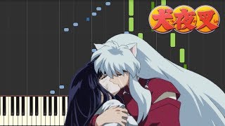 Inuyasha  Affections Touching Across Time Synthesia Piano Tutorial [upl. by Nimaynib]