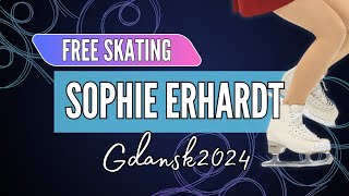 Sophie ERHARDT GER  Junior Women Free Skating  Gdansk 2024 [upl. by Treharne668]