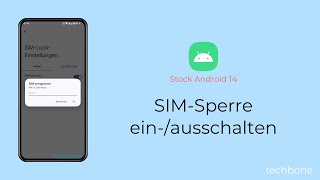 SIMSperre einschalten oder ausschalten Android 14 [upl. by Dyoll]