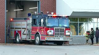 Clarington Emergency amp Fire Services Ontario Pumper 122 Responding [upl. by Aitsirk]